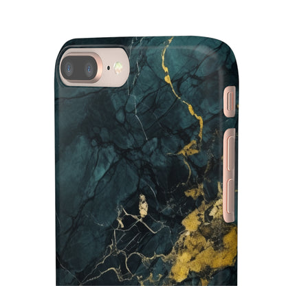 Gold Shadow Marble - iPhone Snap Case