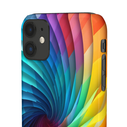 Rainbow Spiral - iPhone Snap Case