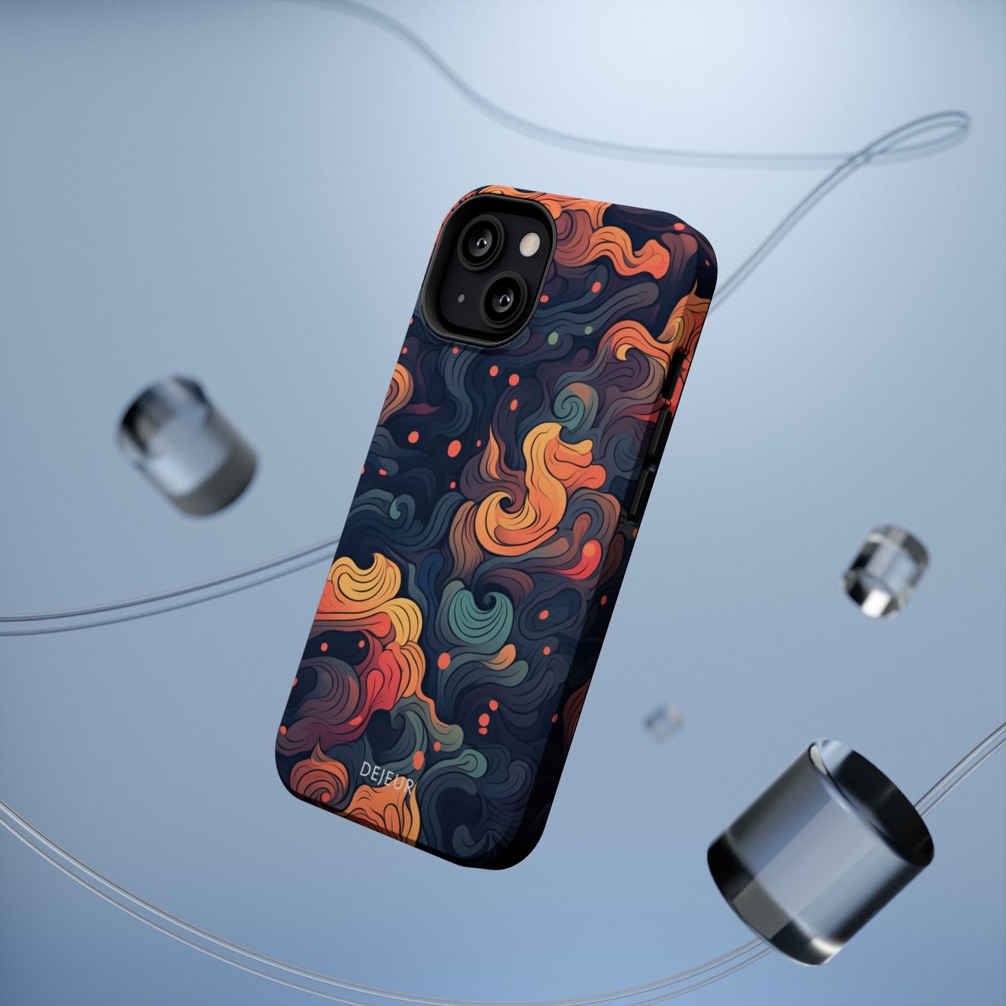 Fox Tail Swirls - iPhone MagSafe Tough Case