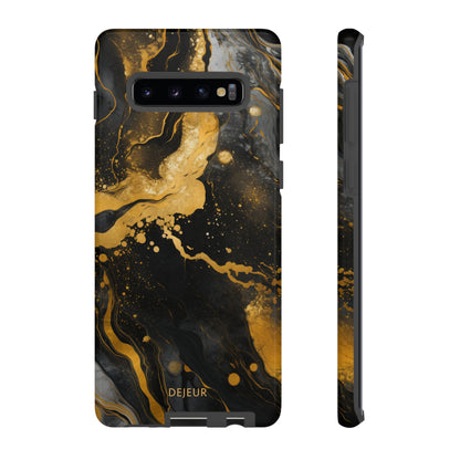 Gold & Black Marble - Samsung Galaxy Tough Case