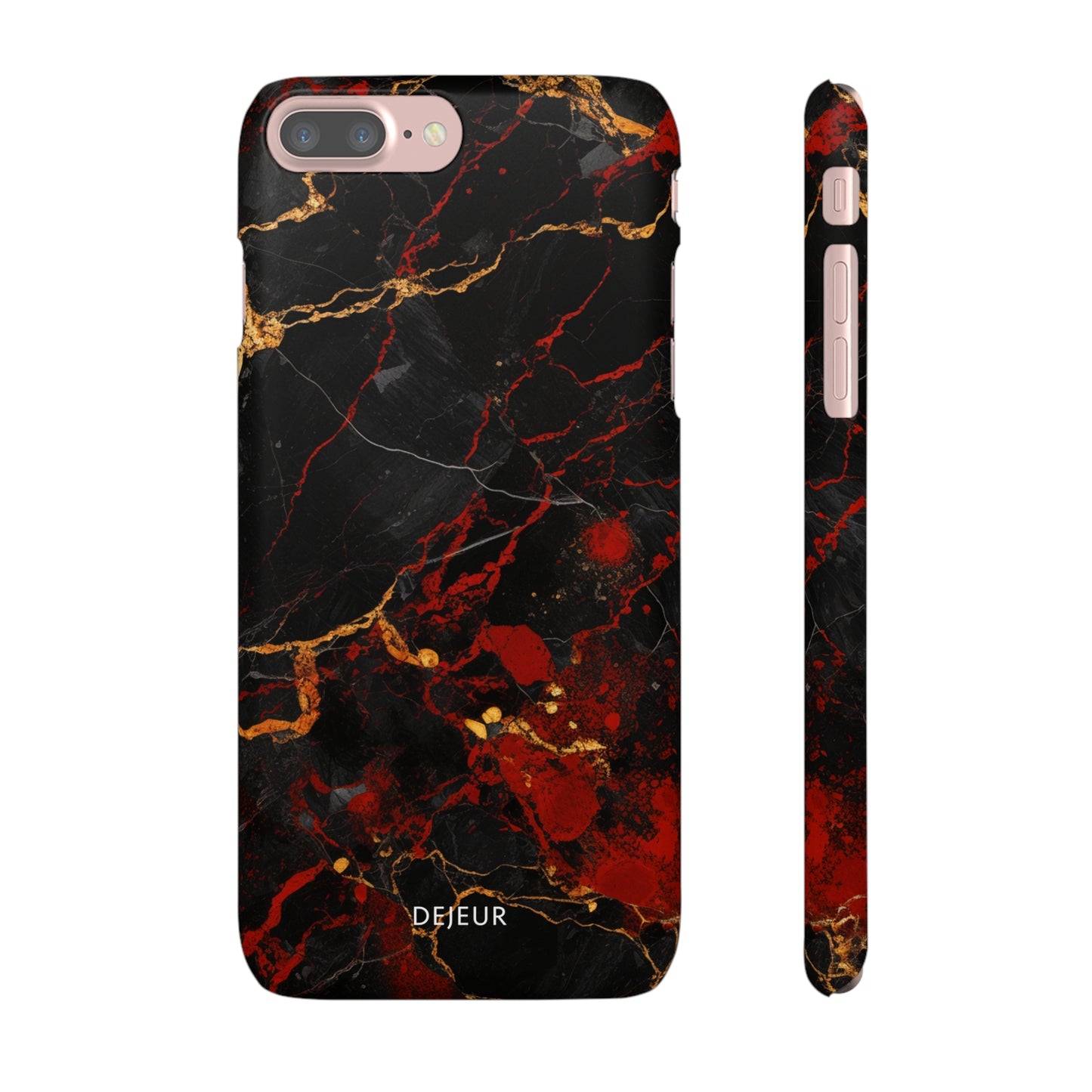 Dark Crimson Marble - iPhone Snap Case