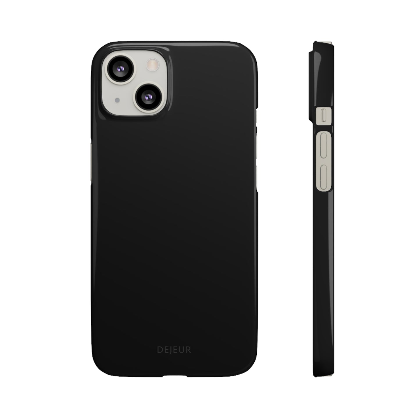 Pure Black - iPhone Snap Case