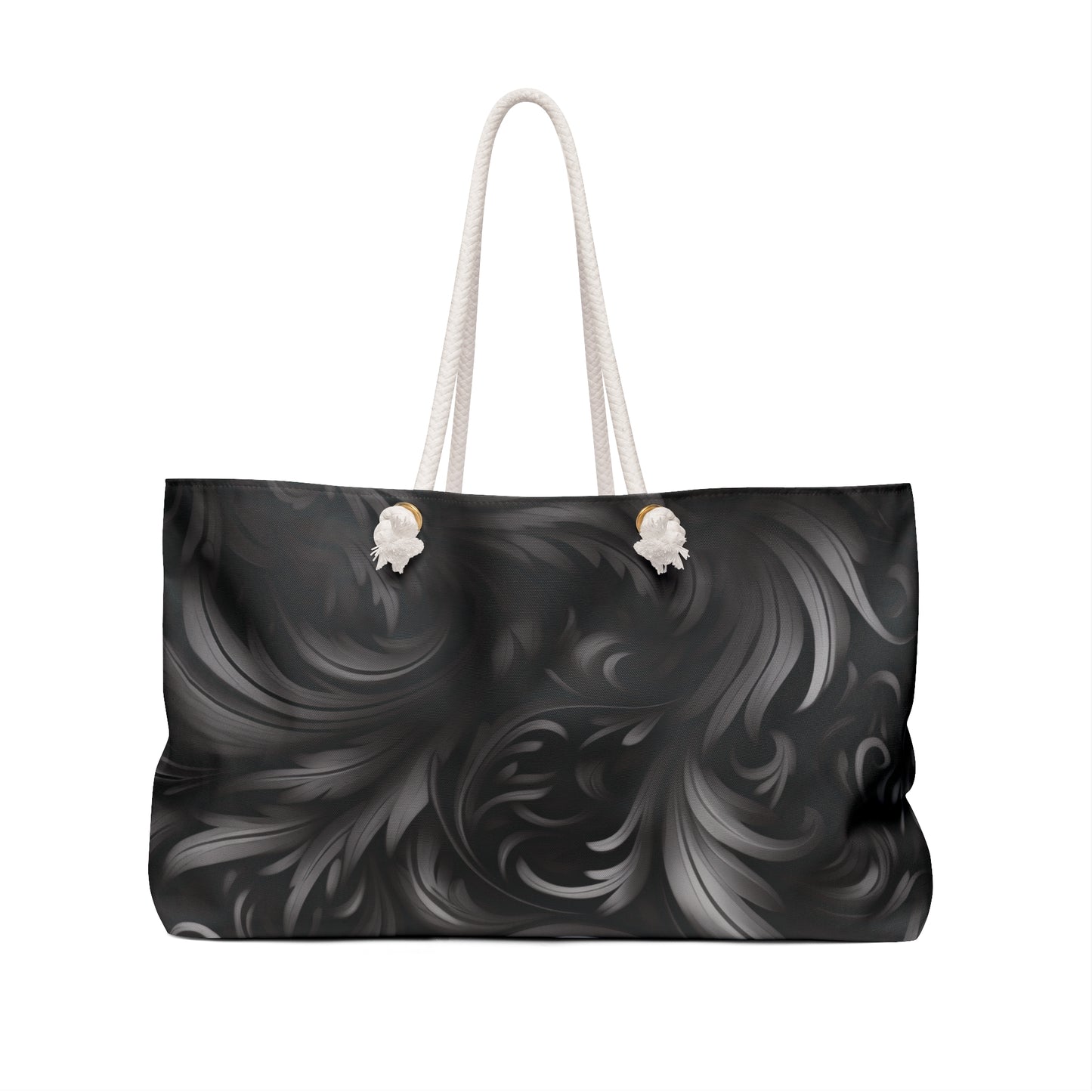 Weekender Tote Bag - Dark Grey Floral