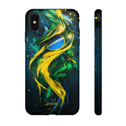 Brazil Splatter Design - iPhone Tough Case