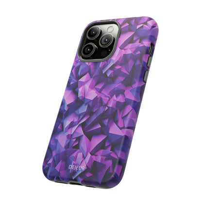 3D Purple Pattern - iPhone Tough Case