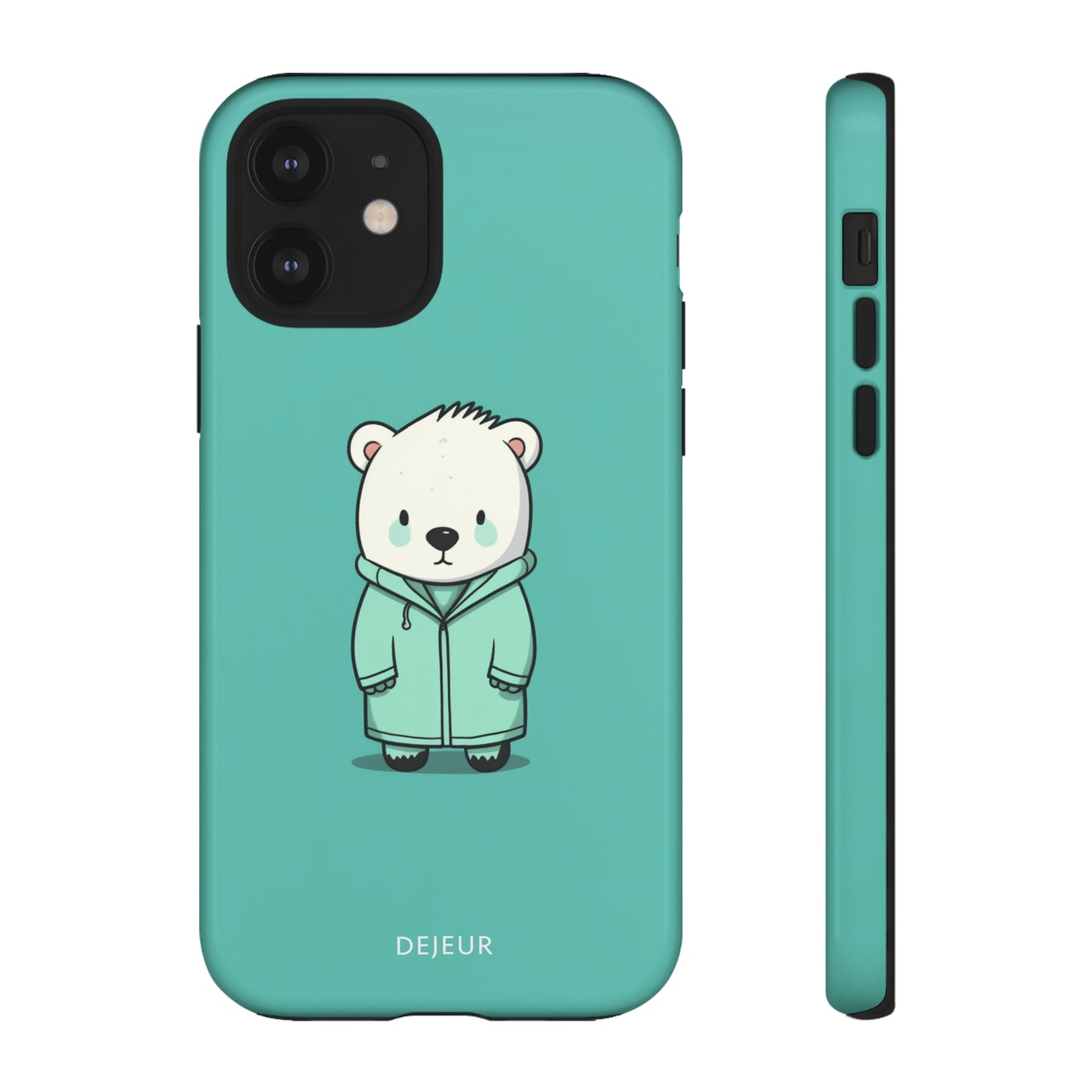 Aqua Coat Bear - iPhone Tough Case