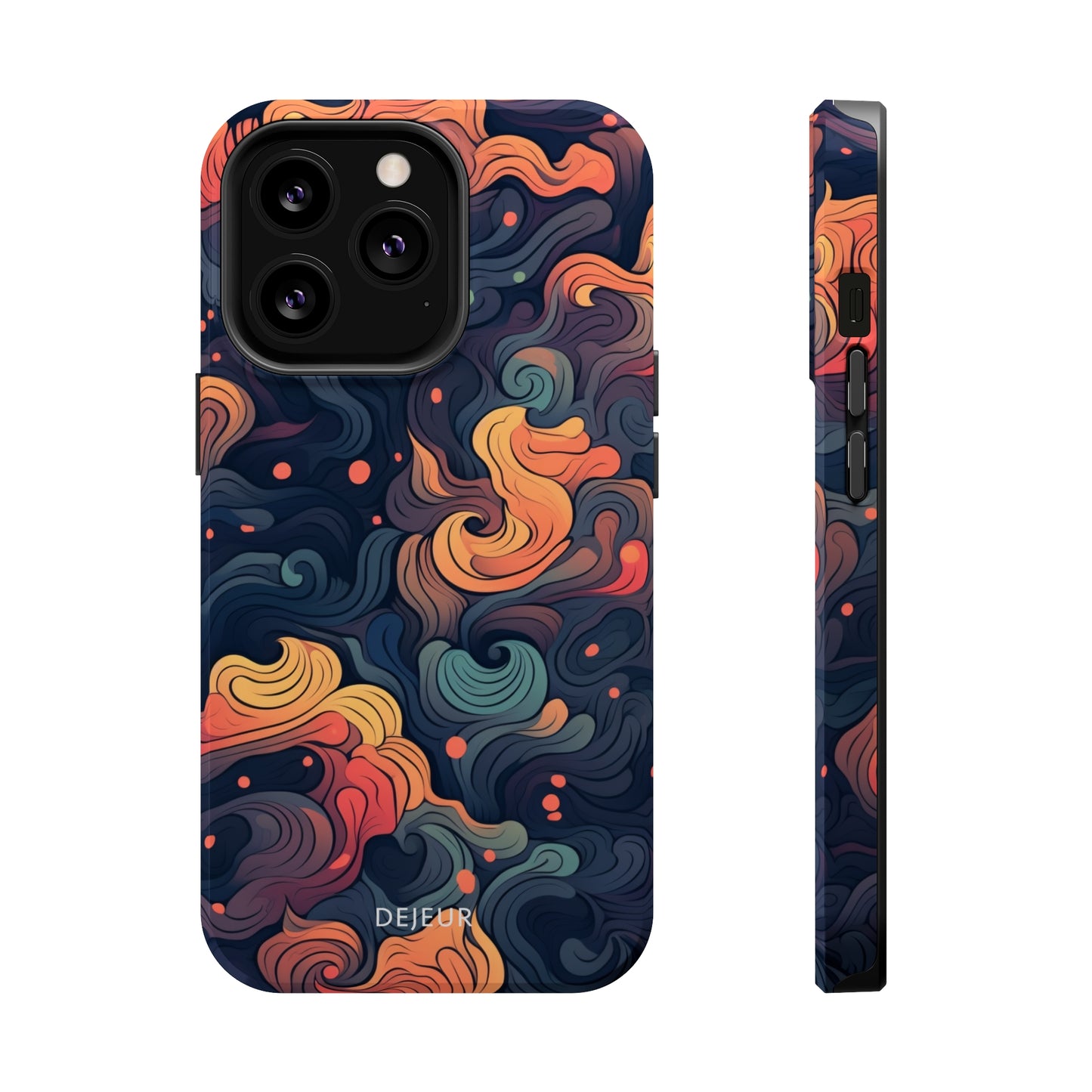 Fox Tail Swirls - iPhone MagSafe Tough Case