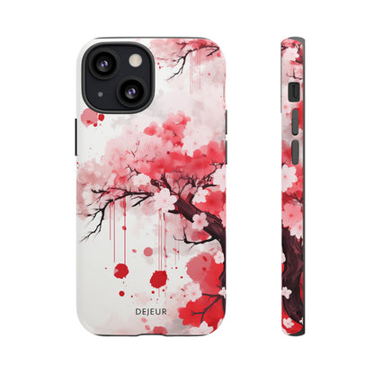 Cherry Blossom Painting - iPhone Tough Case