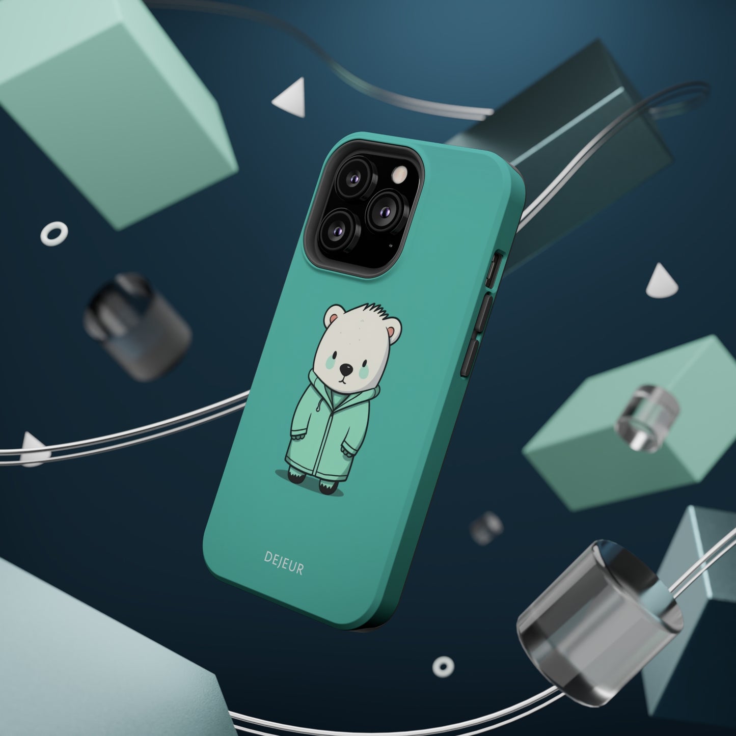 Aqua Coat Bear - iPhone MagSafe Tough Case