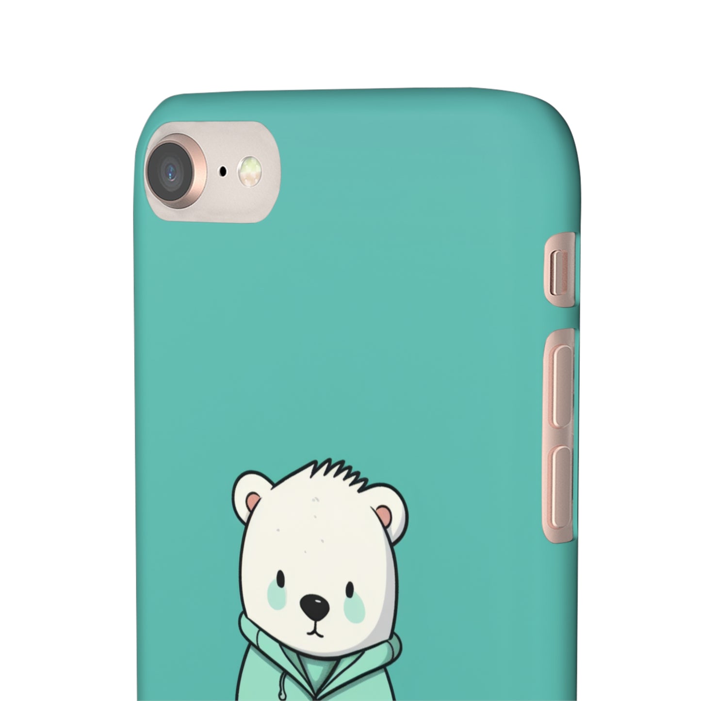 Aqua Coat Bear - iPhone Snap Case