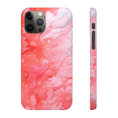 Rose Pink Marble - iPhone Snap Case