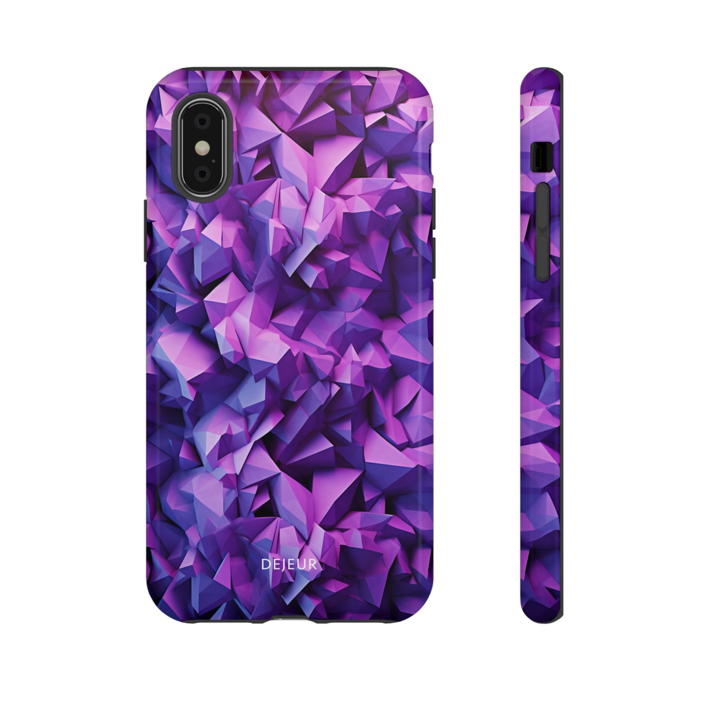 3D Purple Pattern - iPhone Tough Case