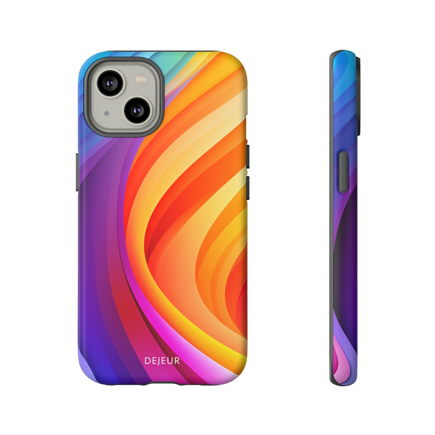 Rainbow Waves - iPhone Tough Case