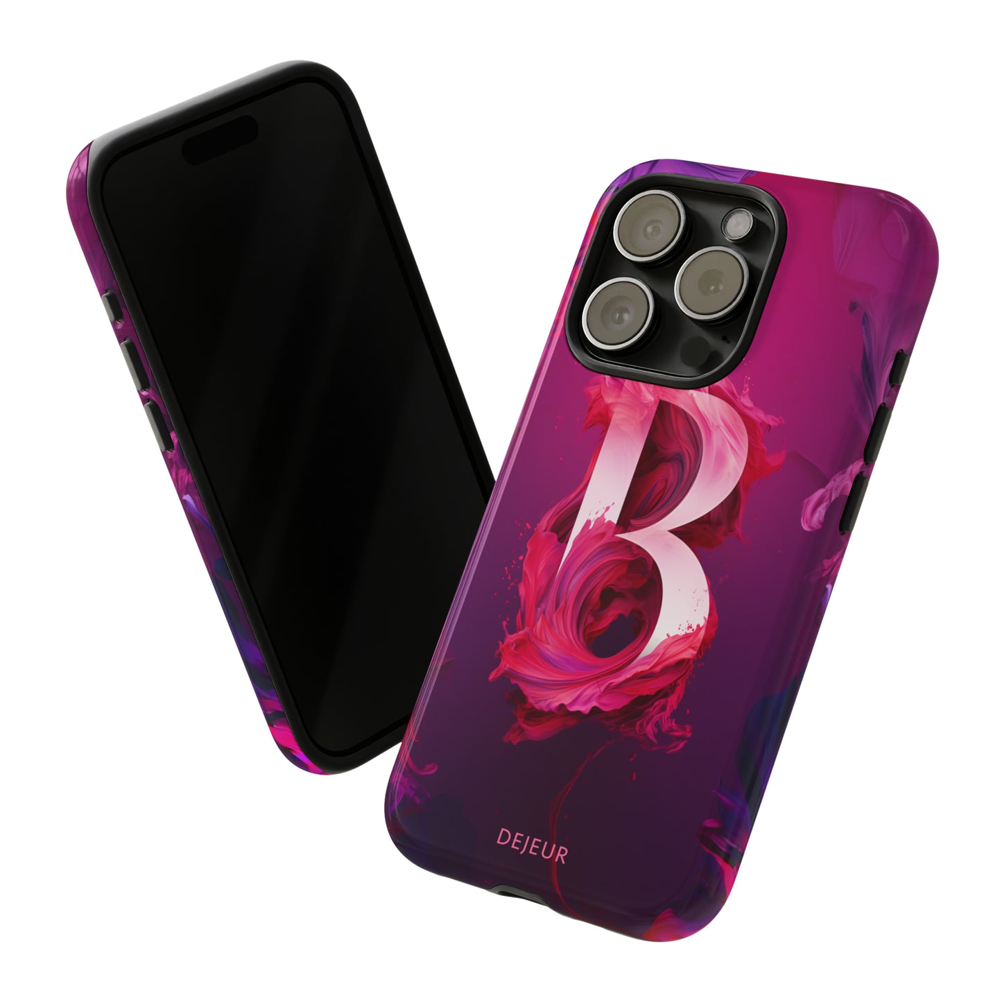 B Pink Splash - iPhone Tough Case