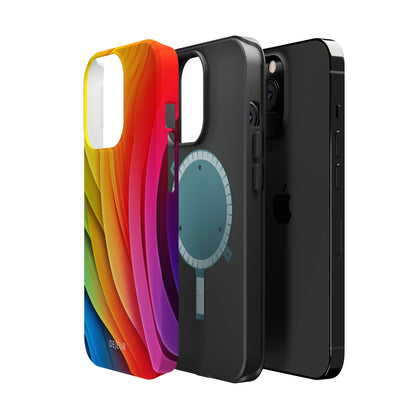 Rainbow Layers - iPhone MagSafe Tough Case