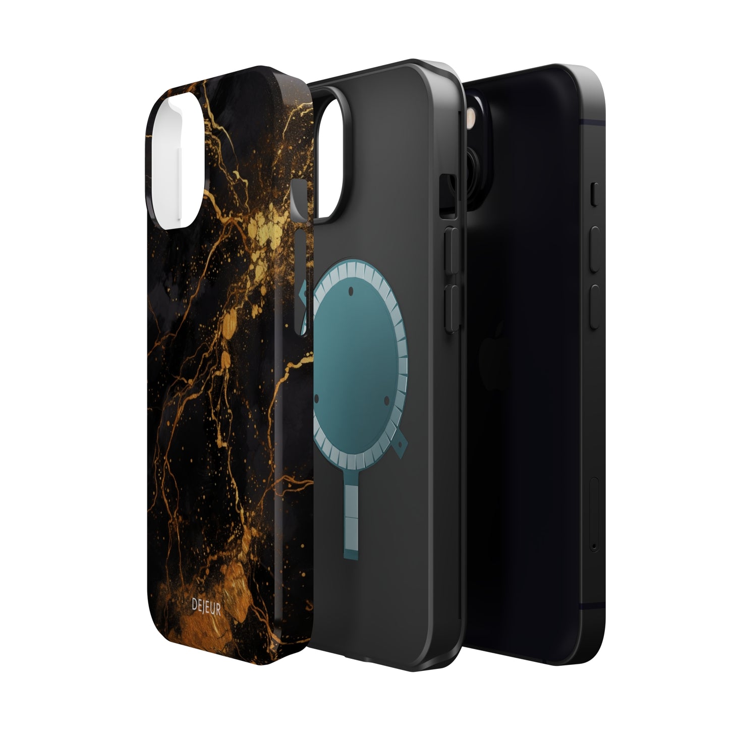 Dark Gold Amber Marble - iPhone MagSafe Tough Case