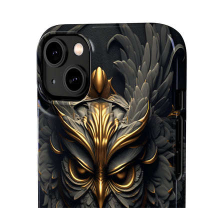 Golden Dark Owl - iPhone Snap Case