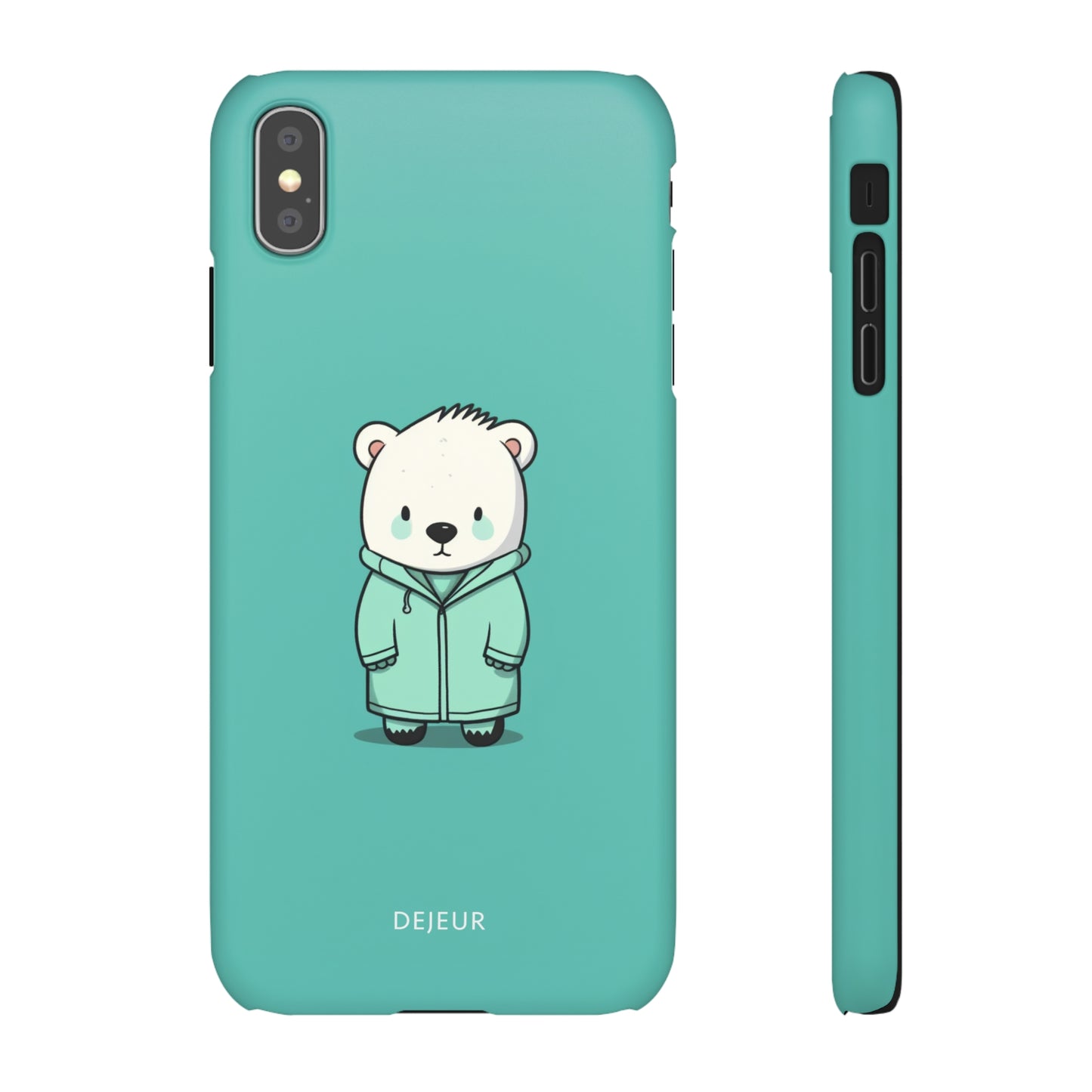 Aqua Coat Bear - iPhone Snap Case