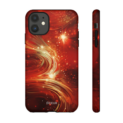 Festive Ruby Swirls  - iPhone Tough Case