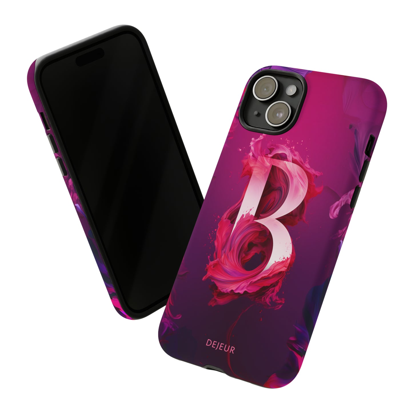 B Pink Splash - iPhone Tough Case