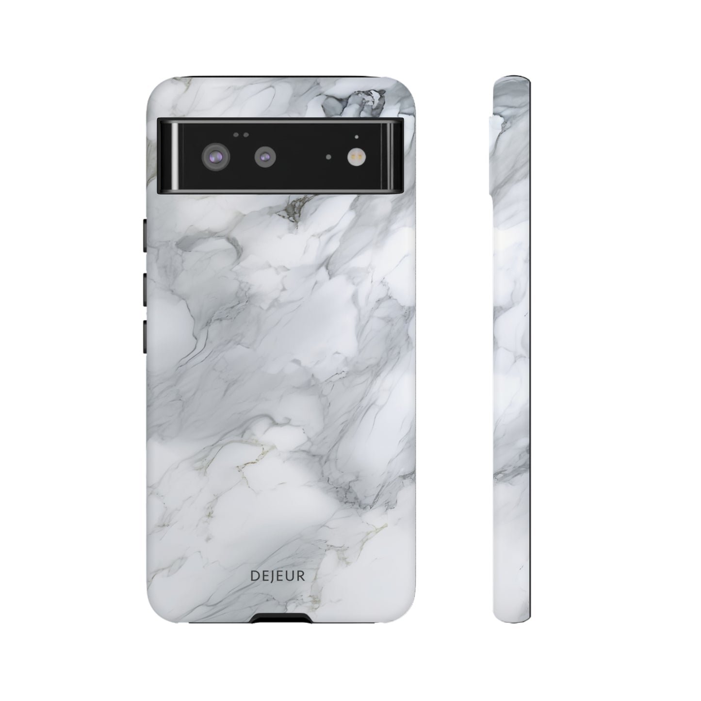 Platinum Silver Marble - Google Pixel Tough Case