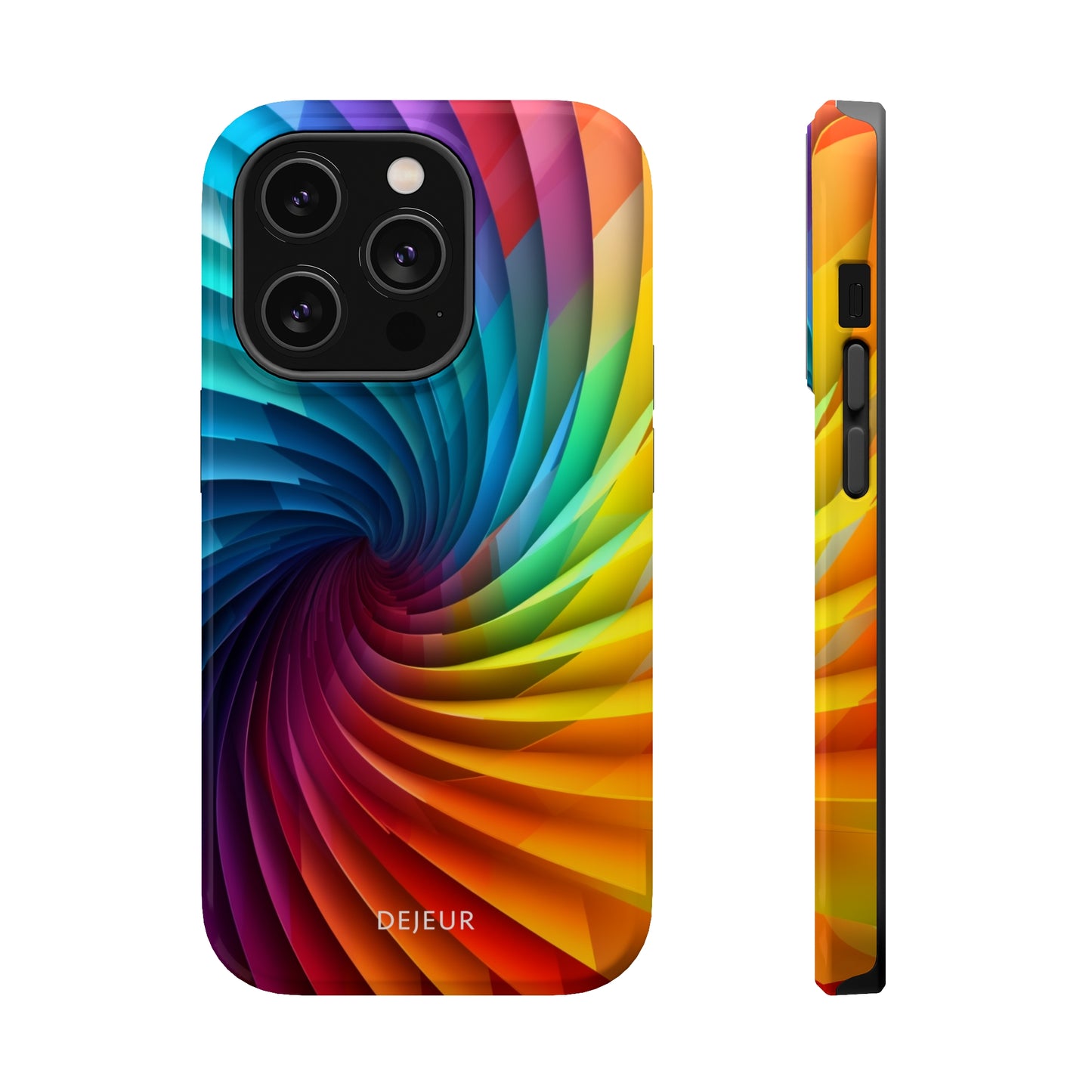 Rainbow Spiral - iPhone MagSafe Tough Case