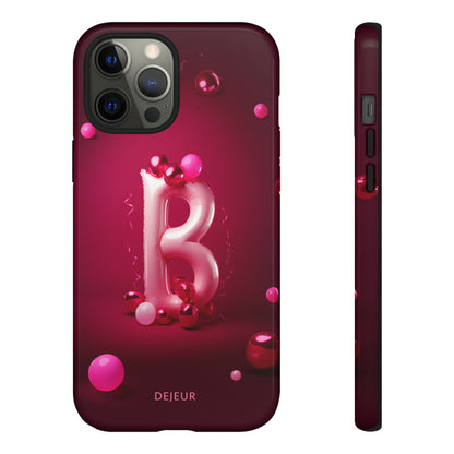 B Pink Party Balloons - iPhone Tough Case