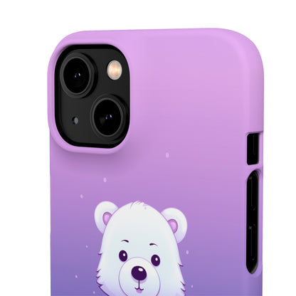 Violet Bear - iPhone Snap Case