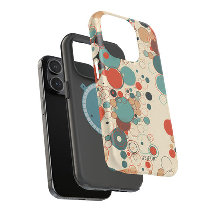 Pastel Line Circles - iPhone MagSafe Tough Case