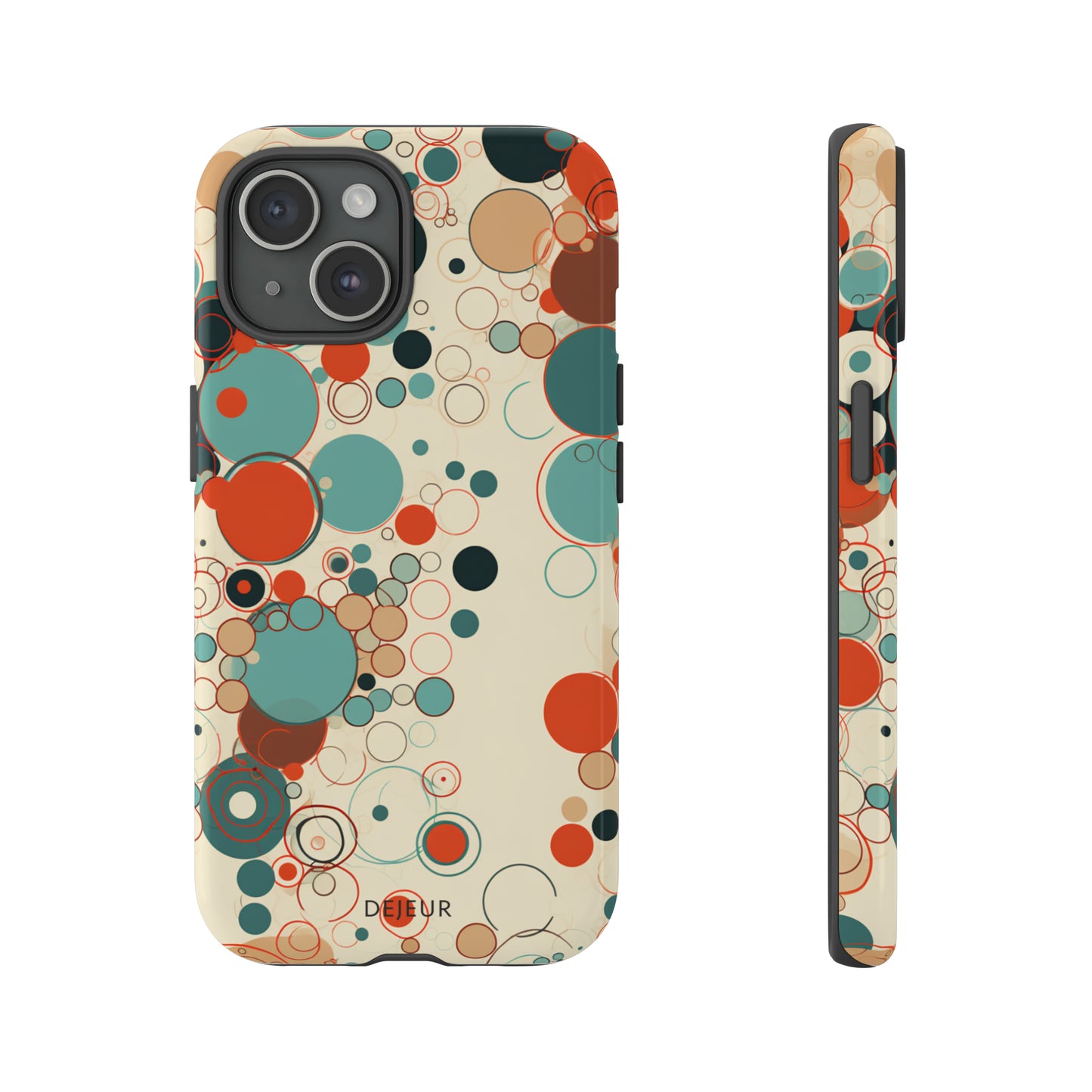 Pastel Line Circles - iPhone Tough Case