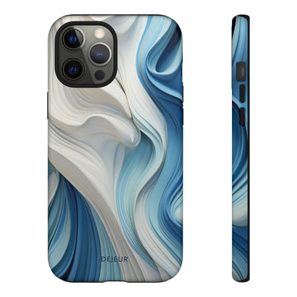 Blue Cream Ripple - iPhone Tough Case