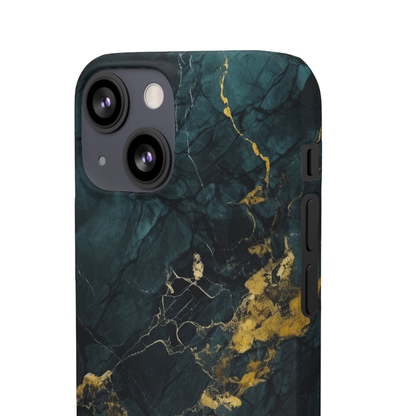 Gold Shadow Marble - iPhone Snap Case