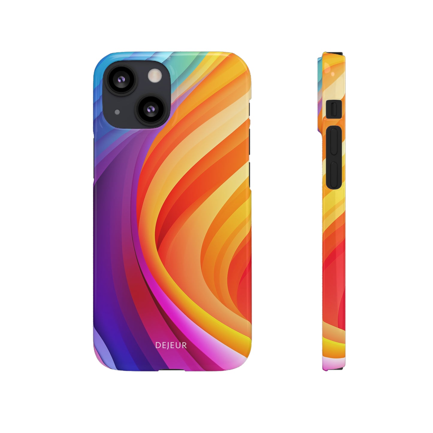 Rainbow Waves - iPhone Snap Case