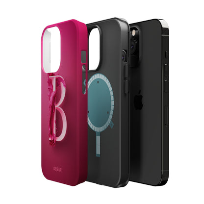 B Hot Pink Splash - iPhone MagSafe Tough Case