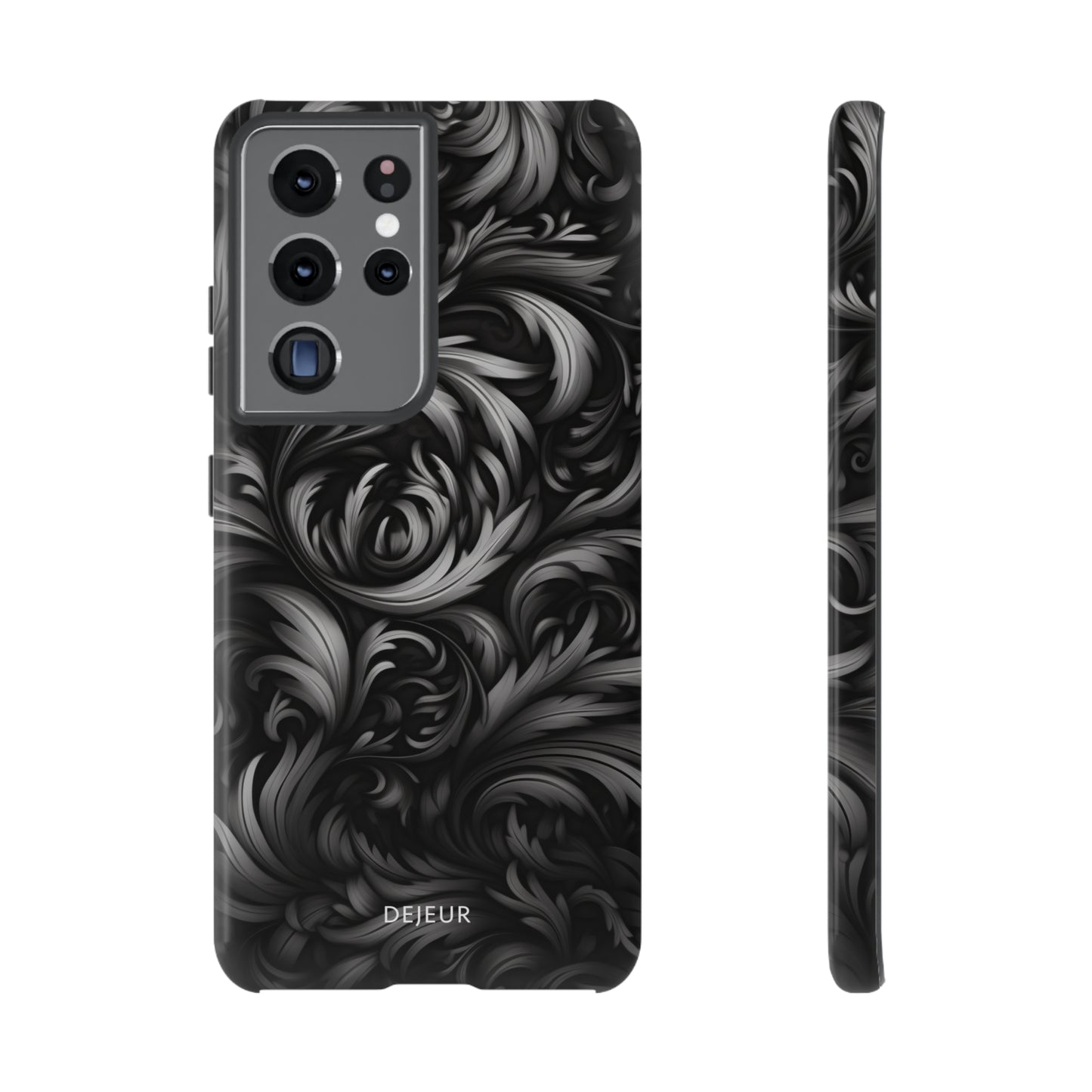 Dark Grey Floral - Samsung Galaxy Tough Case