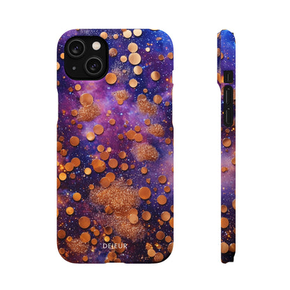 Cosmic Glitter Circles - iPhone Snap Case