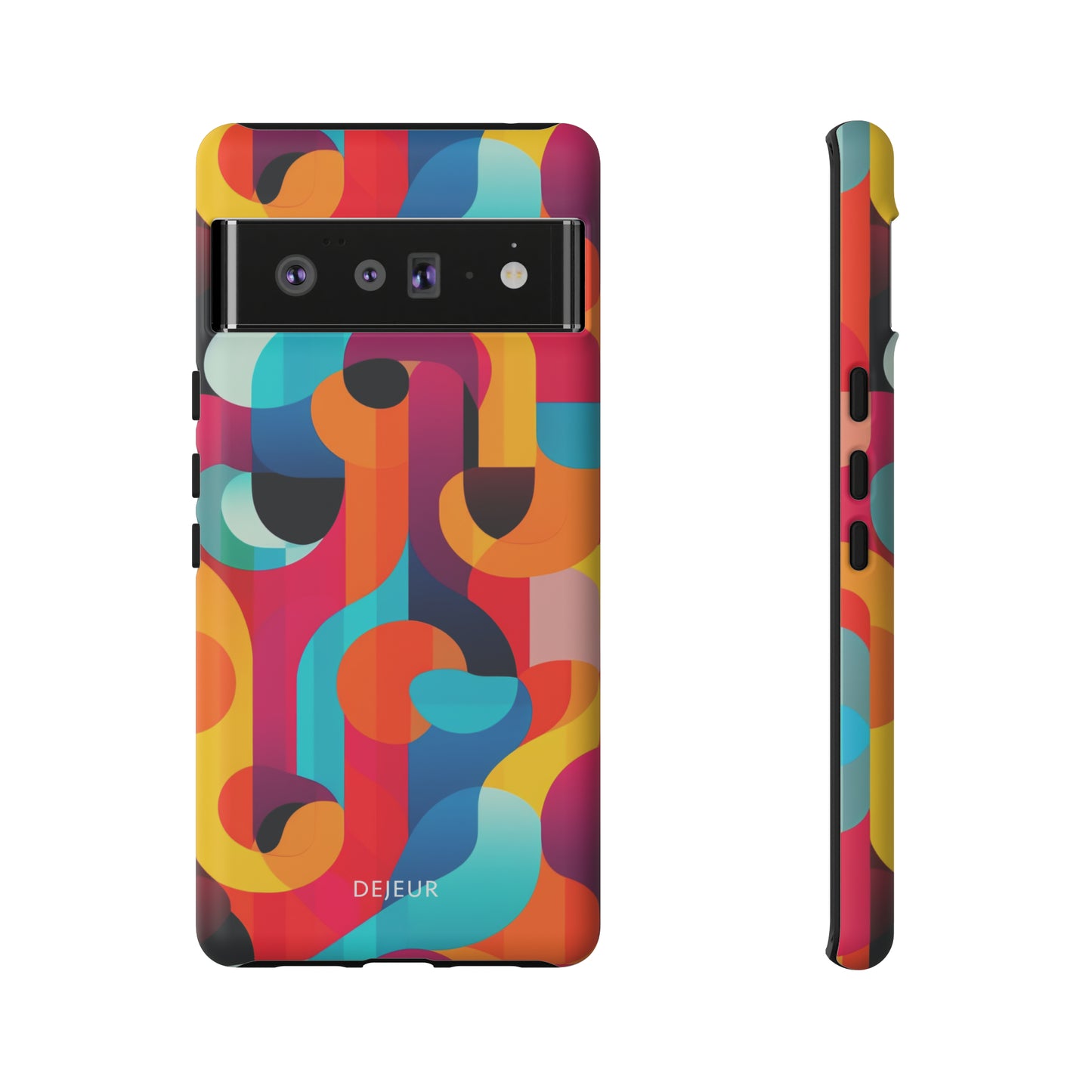 Curved Abstract Shapes - Google Pixel Tough Case