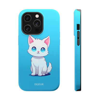 Blue Eyed Cutey Cat - iPhone MagSafe Tough Case