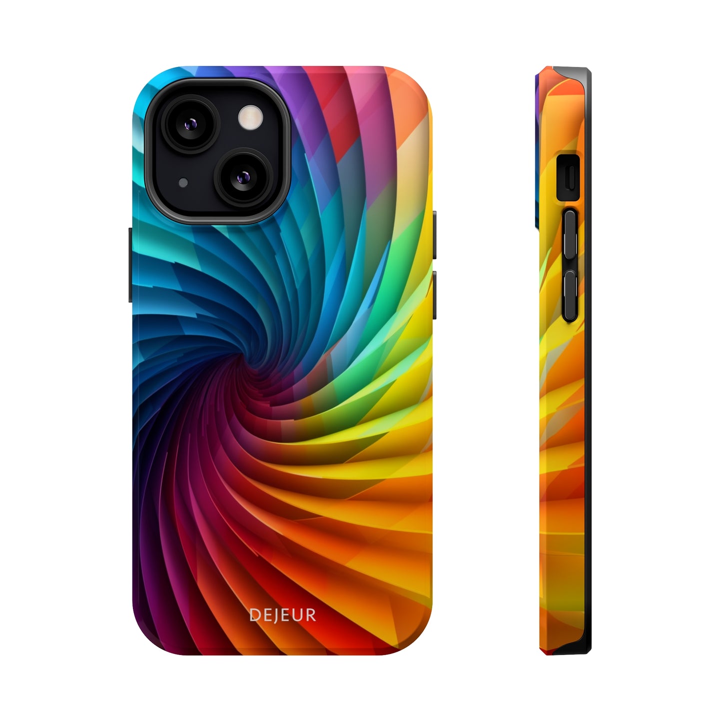 Rainbow Spiral - iPhone MagSafe Tough Case