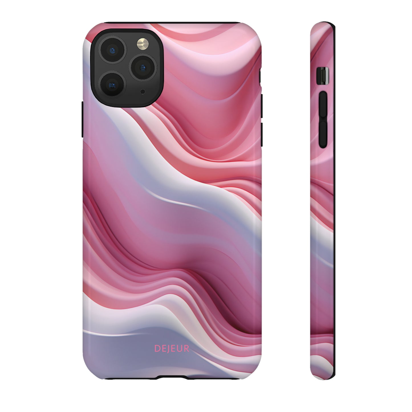 Pink Cream Waves - iPhone Tough Case