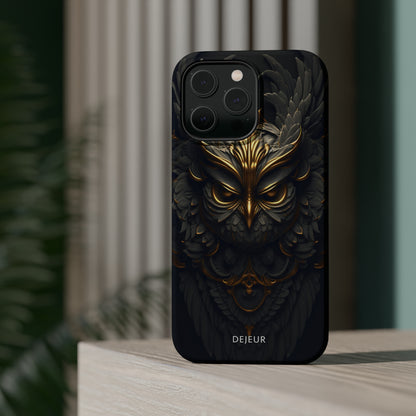 Golden Dark Owl - iPhone MagSafe Tough Case