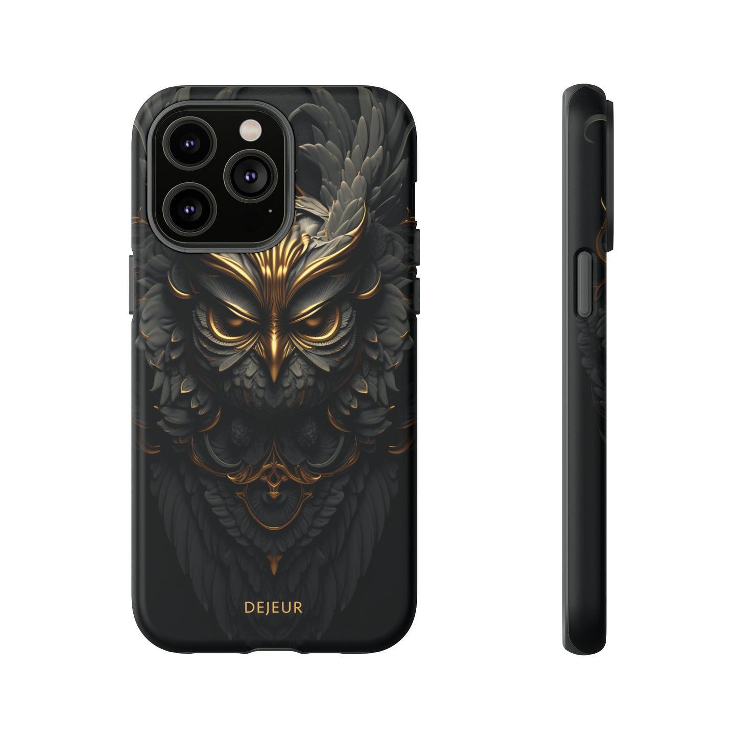 Golden Dark Owl - iPhone Tough Case