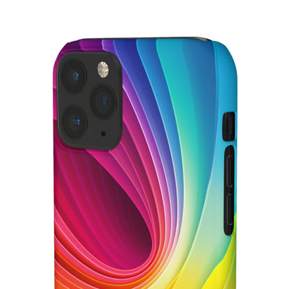 Rainbow Swirl - iPhone Snap Case