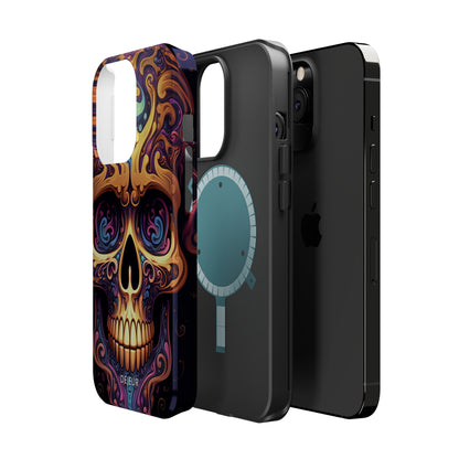 Paisley Skull - iPhone MagSafe Tough Case