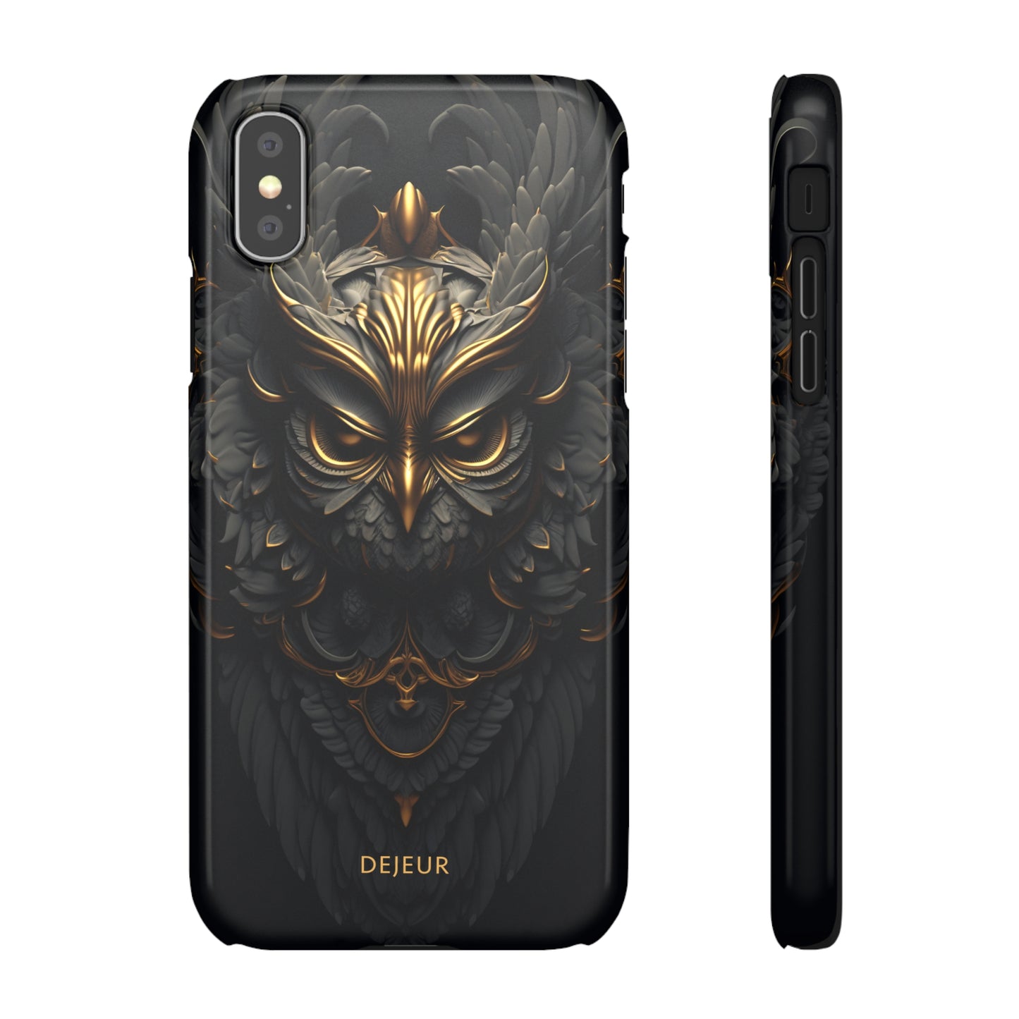 Golden Dark Owl - iPhone Snap Case