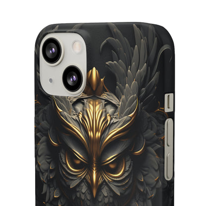 Golden Dark Owl - iPhone Snap Case