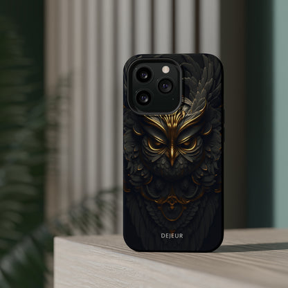 Golden Dark Owl - iPhone MagSafe Tough Case