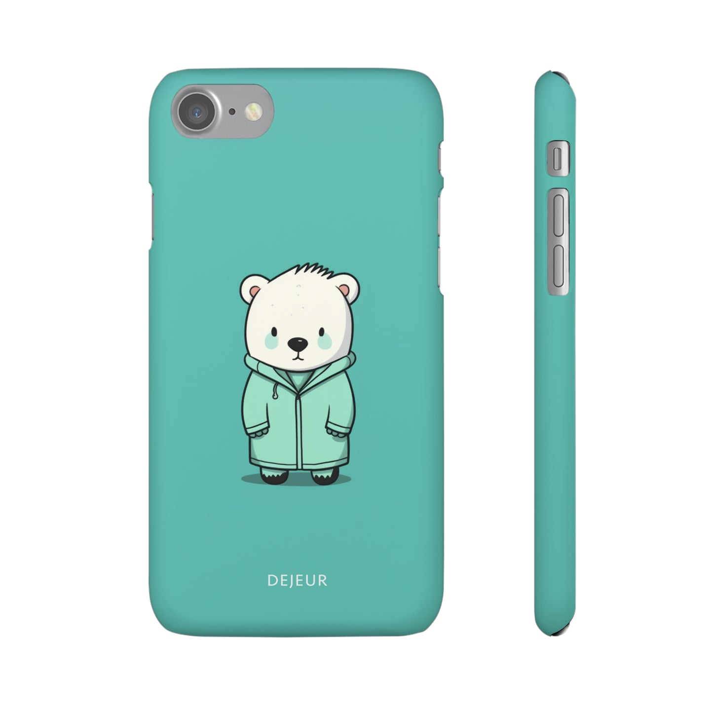 Aqua Coat Bear - iPhone Snap Case