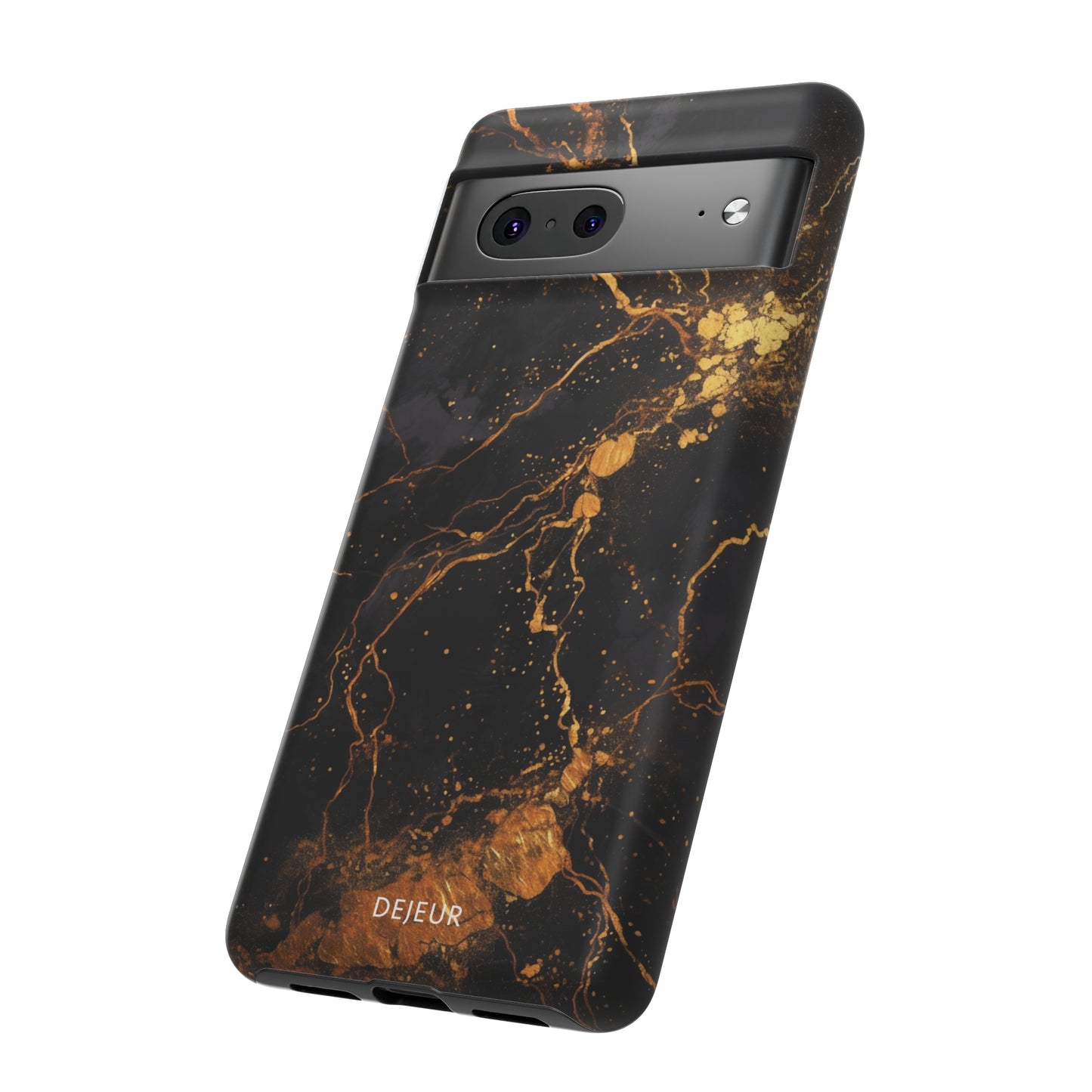 Dark Gold Amber Marble - Google Pixel Tough Case