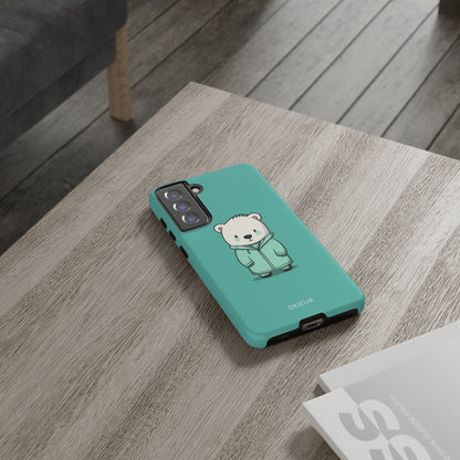 Aqua Coat Bear - Samsung Galaxy Tough Case